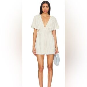 NWT Free People La La Romper in Color: Neutr